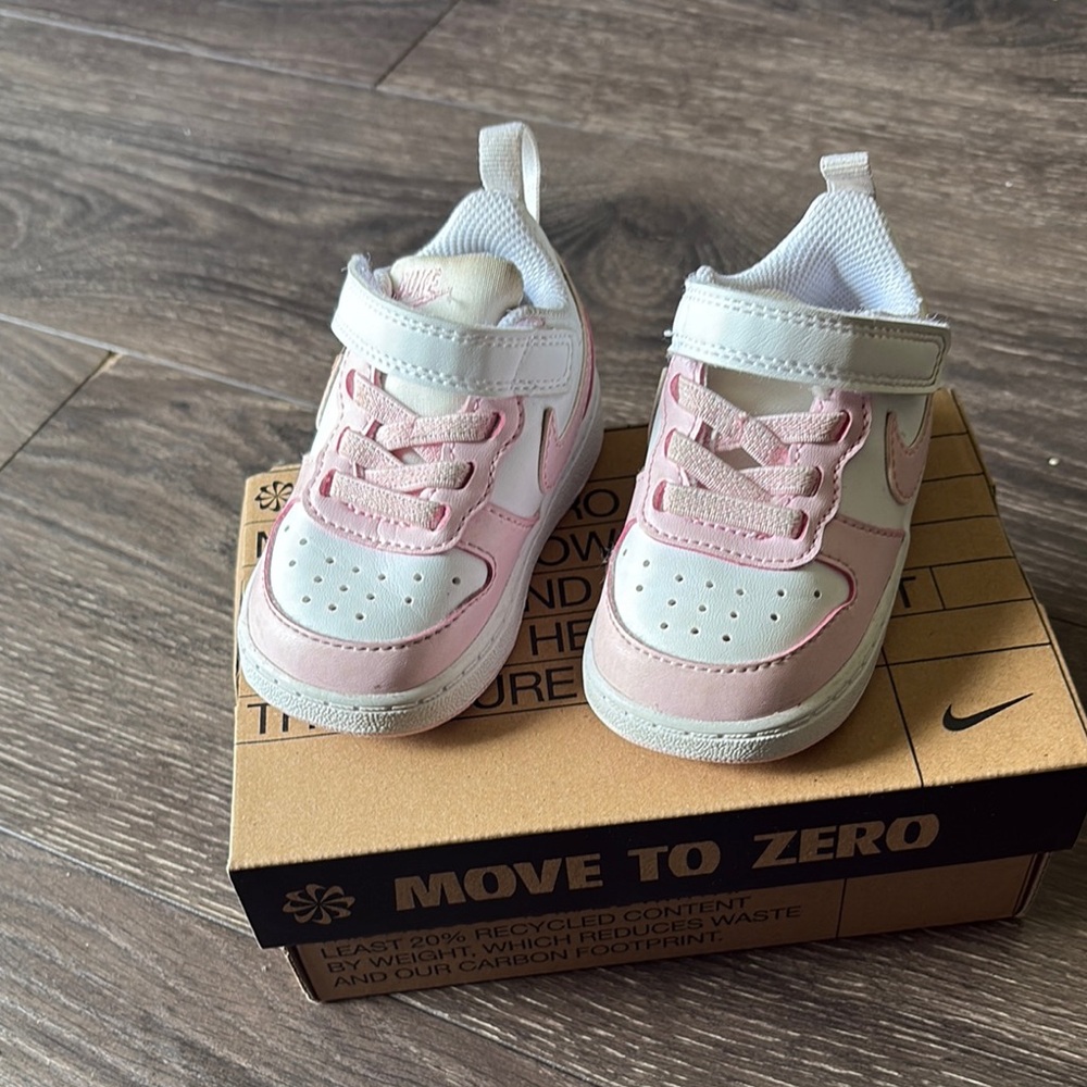 Nike Pink and White Chunky Sneakers